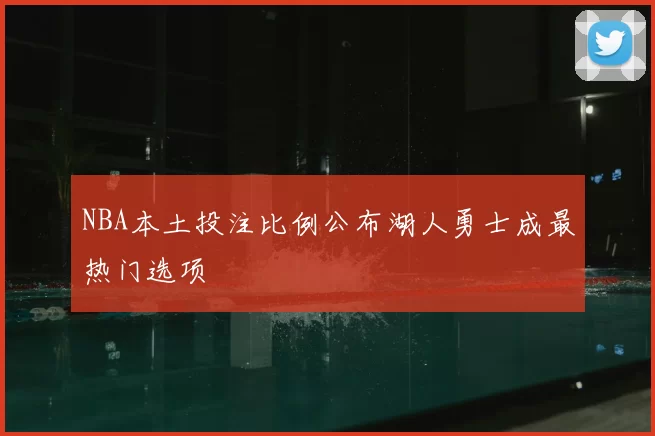 NBA本土投注比例公布湖人勇士成最热门选项